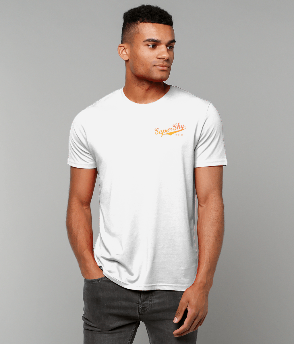 THE TREND COLLECTION - 'Super Shy' New Jeans SuperDry Inspired Unisex T-Shirt - Orange Gradient - Scene Stealers