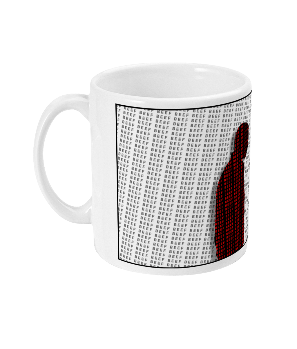 THE 'MEAT' COLLECTION - 'Silhouette ' White Mug - Scene Stealers