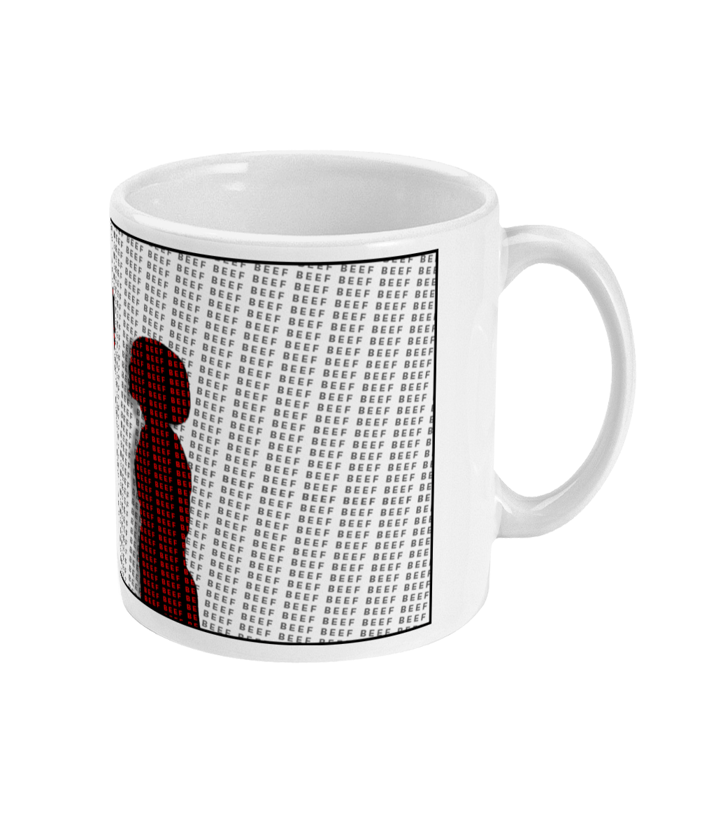 THE 'MEAT' COLLECTION - 'Silhouette ' White Mug - Scene Stealers