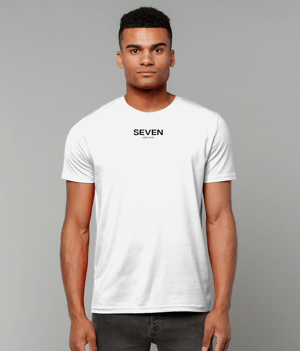 THE TREND COLLECTION - 'Seven' Jung Kook & BTS Inspired Unisex T-Shirt (Black Font) - Scene Stealers