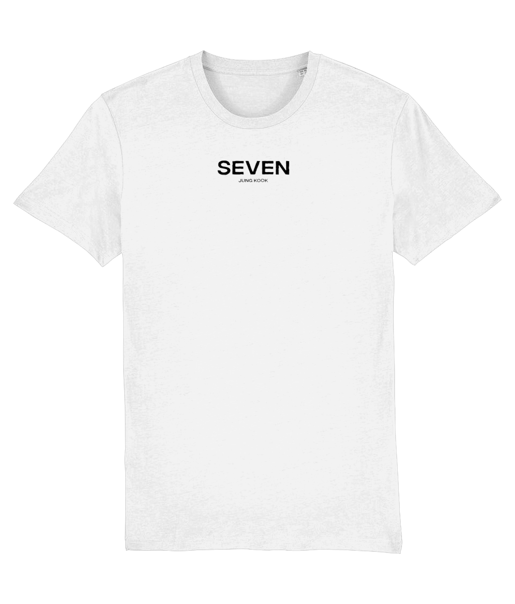 THE TREND COLLECTION - 'Seven' Jung Kook & BTS Inspired Unisex T-Shirt (Black Font) - Scene Stealers