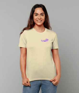 THE TREND COLLECTION - 'Super Shy' New Jeans SuperDry Inspired Unisex T-Shirt - Purple Gradient - Scene Stealers