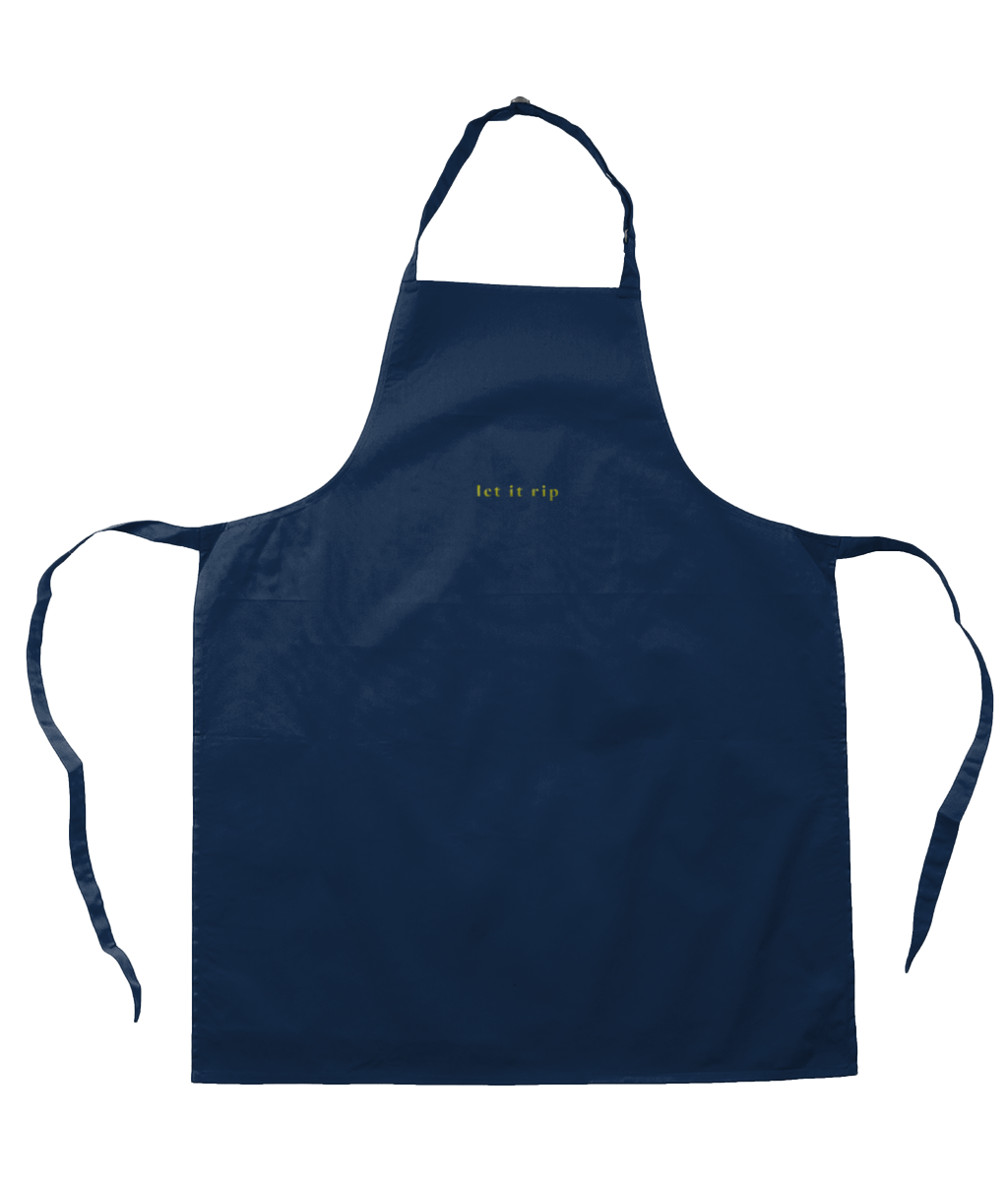 "YES, CHEF" COLLECTION - 'Let It Rip' Embroidery Apron - Black or Navy - Scene Stealers